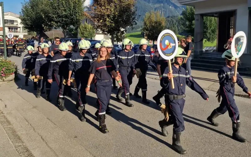 Jeunes Sapeurs-Pompiers des Salines en exercice