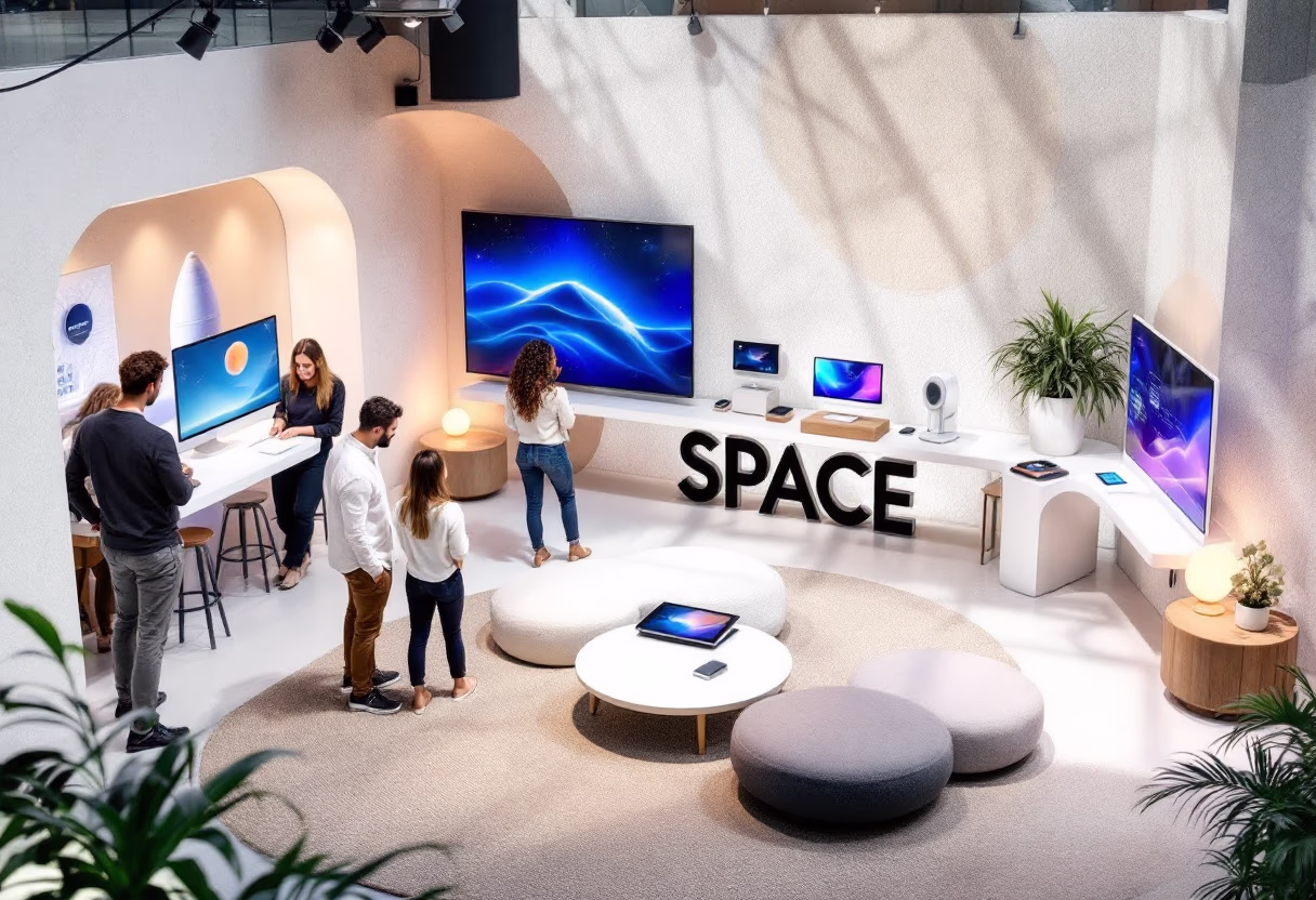 image of a tech conference (for a space tech)