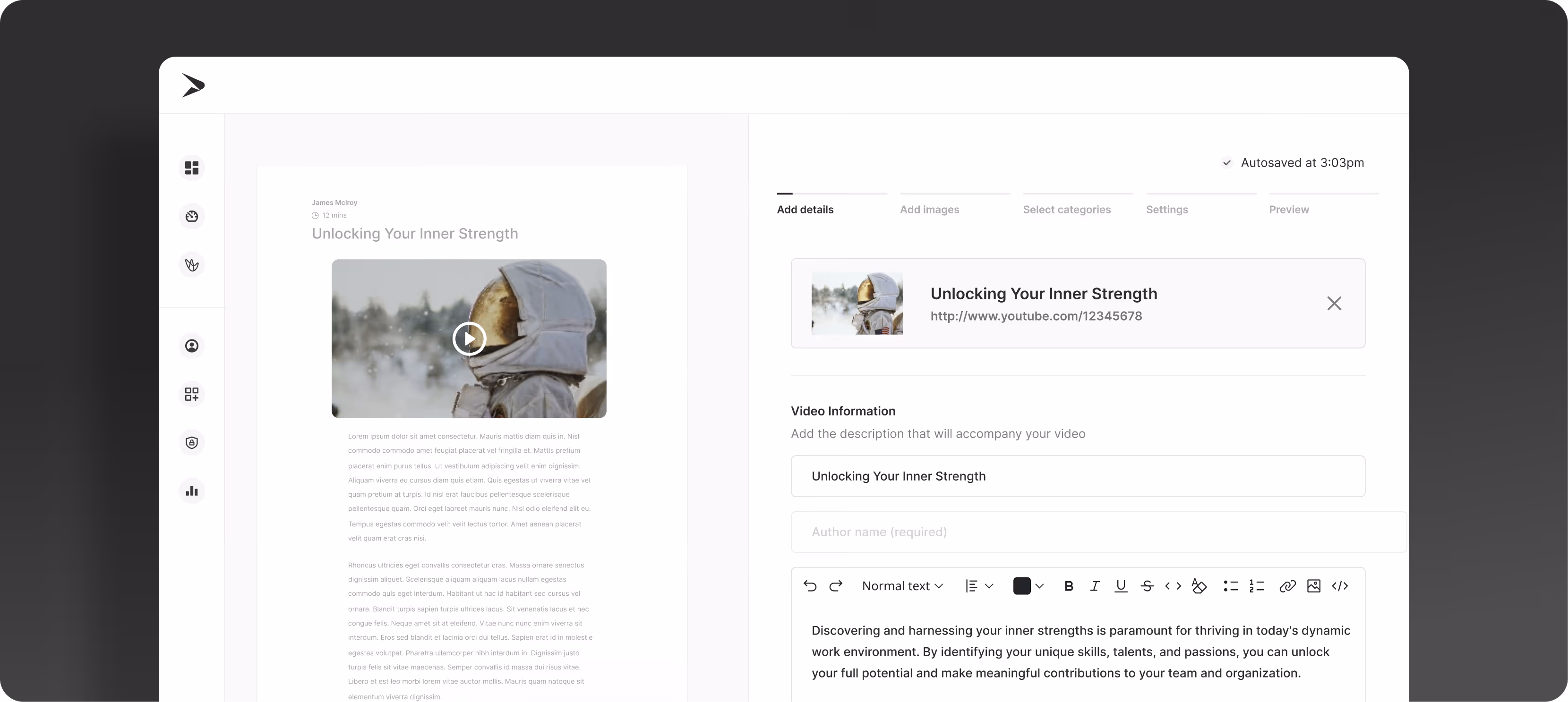 Easily create polished and engaging training materials with intuitive content authoring tools.
