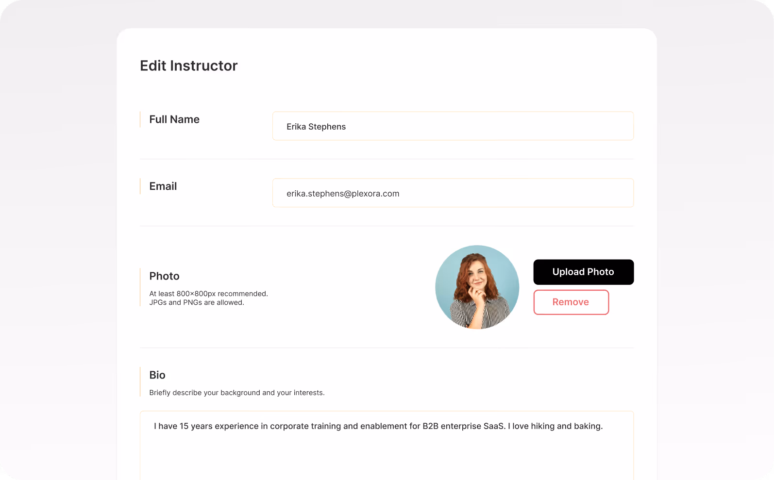 Create and reuse Instructors across Learning Tracks.