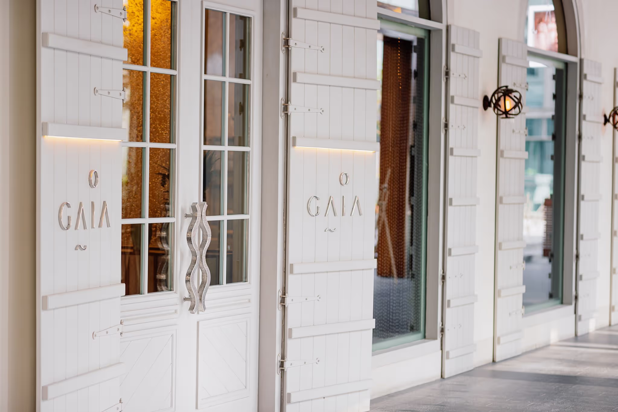 The front of Gaia Dubai's restaurant.