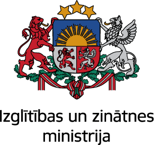 Izglītības un zinātnes ministrijas logo.