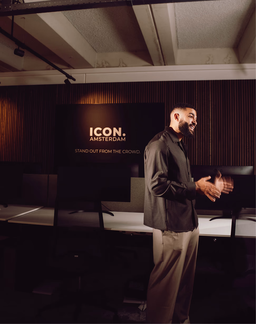 Samuel Onuha at ICON Amsterdam — Image credit: AMD Digital