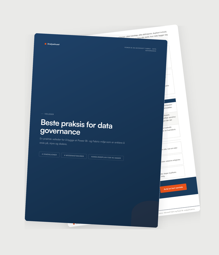 Forhåndsvisning av PDF-guide med beste praksis for data governance