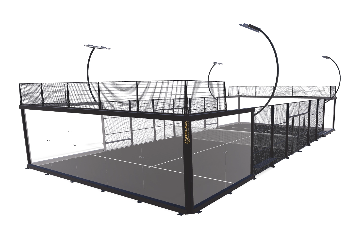 PANORAMIC 125 court with black turf