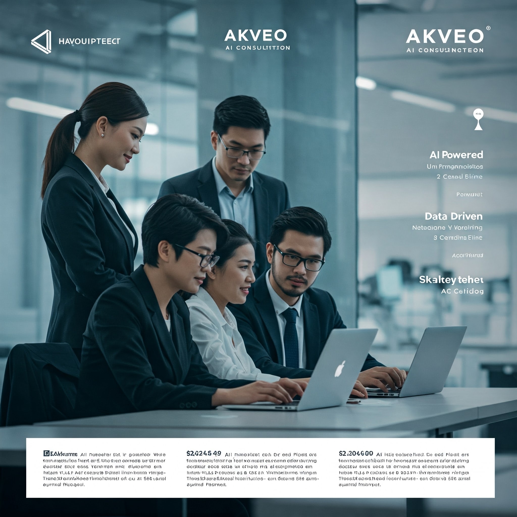 AI-generated advertisement for Akveo