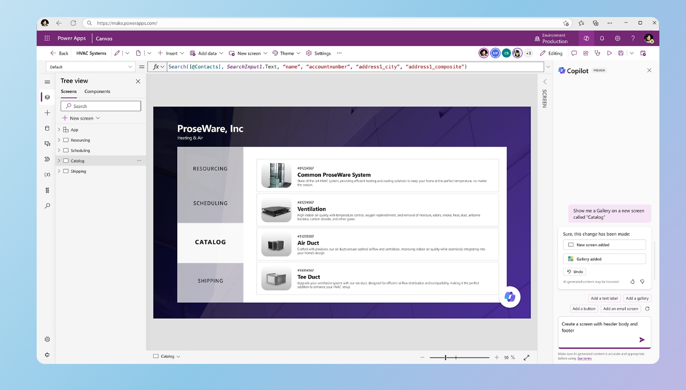 Microsoft Power Apps platform