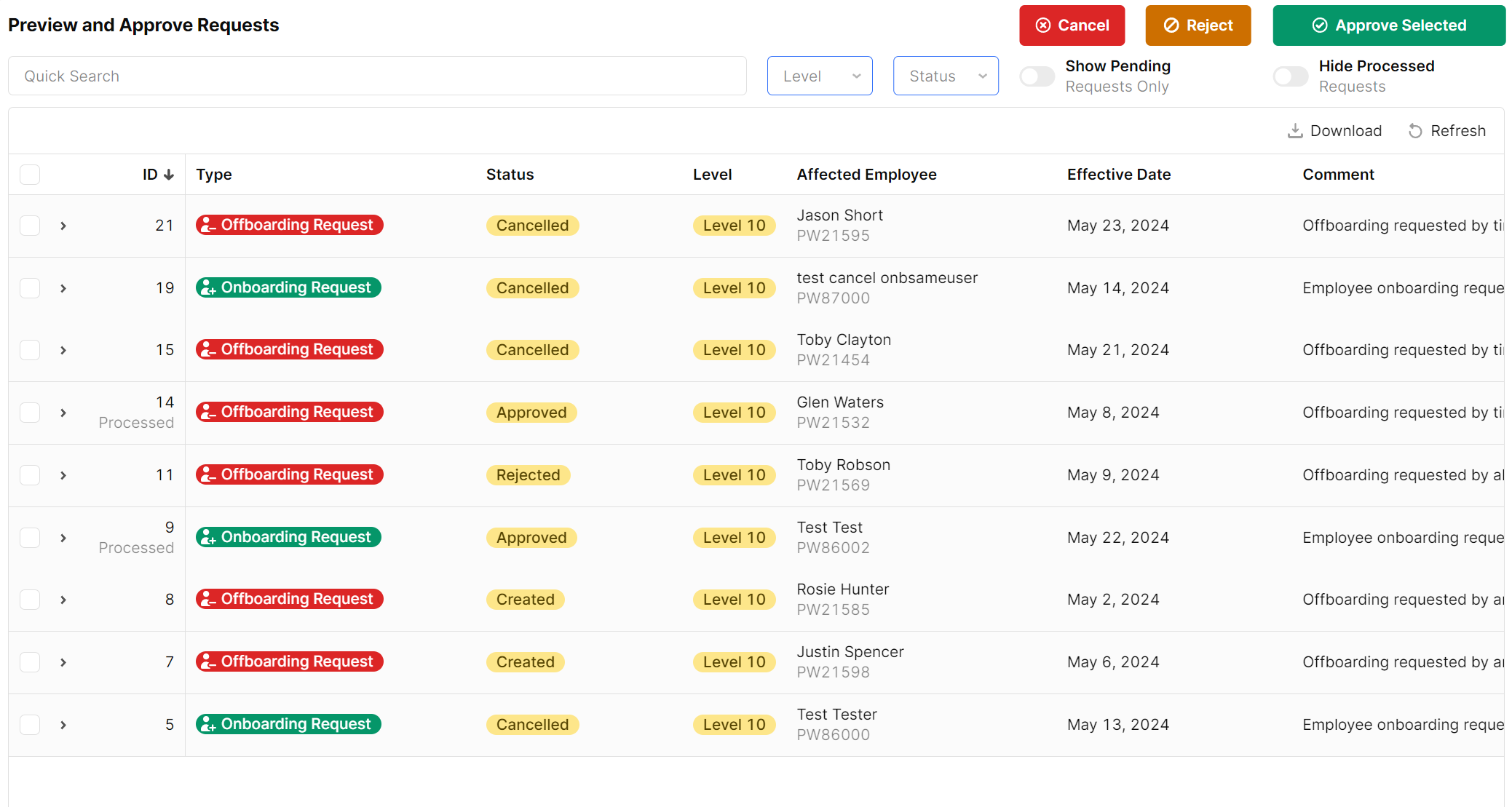Processing scheduled changes with Workflows