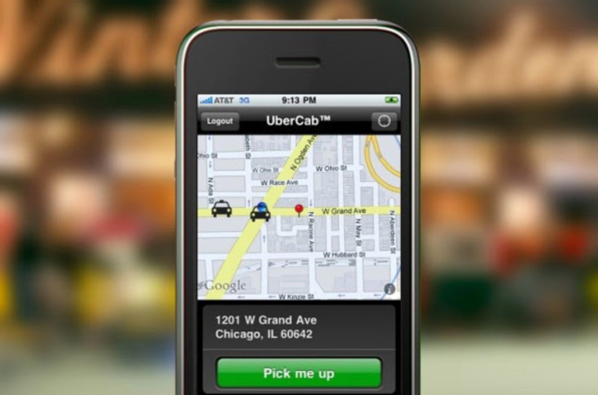 Uber MVP interface