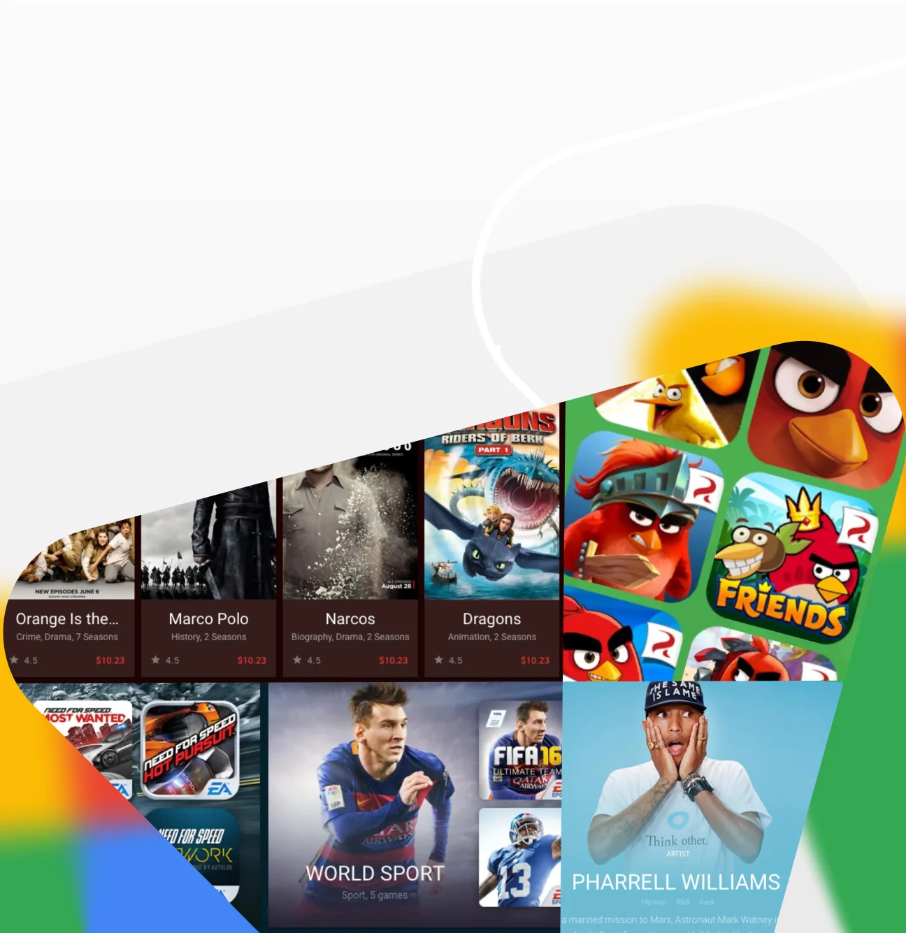 google play flatstudio redesign