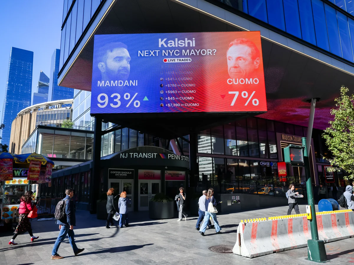 Ads for Kalshi have become a common sight in subway stations and across city streets, reflecting the growing popularity of prediction markets alongside rival Polymarket.