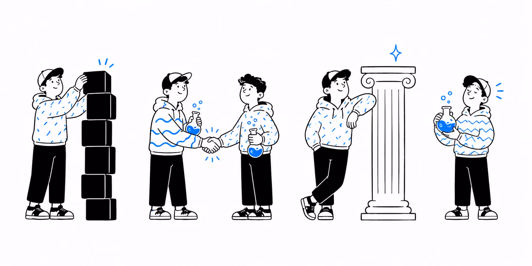 Four investment philosophies: build, partner, leverage the system, or expand selectively