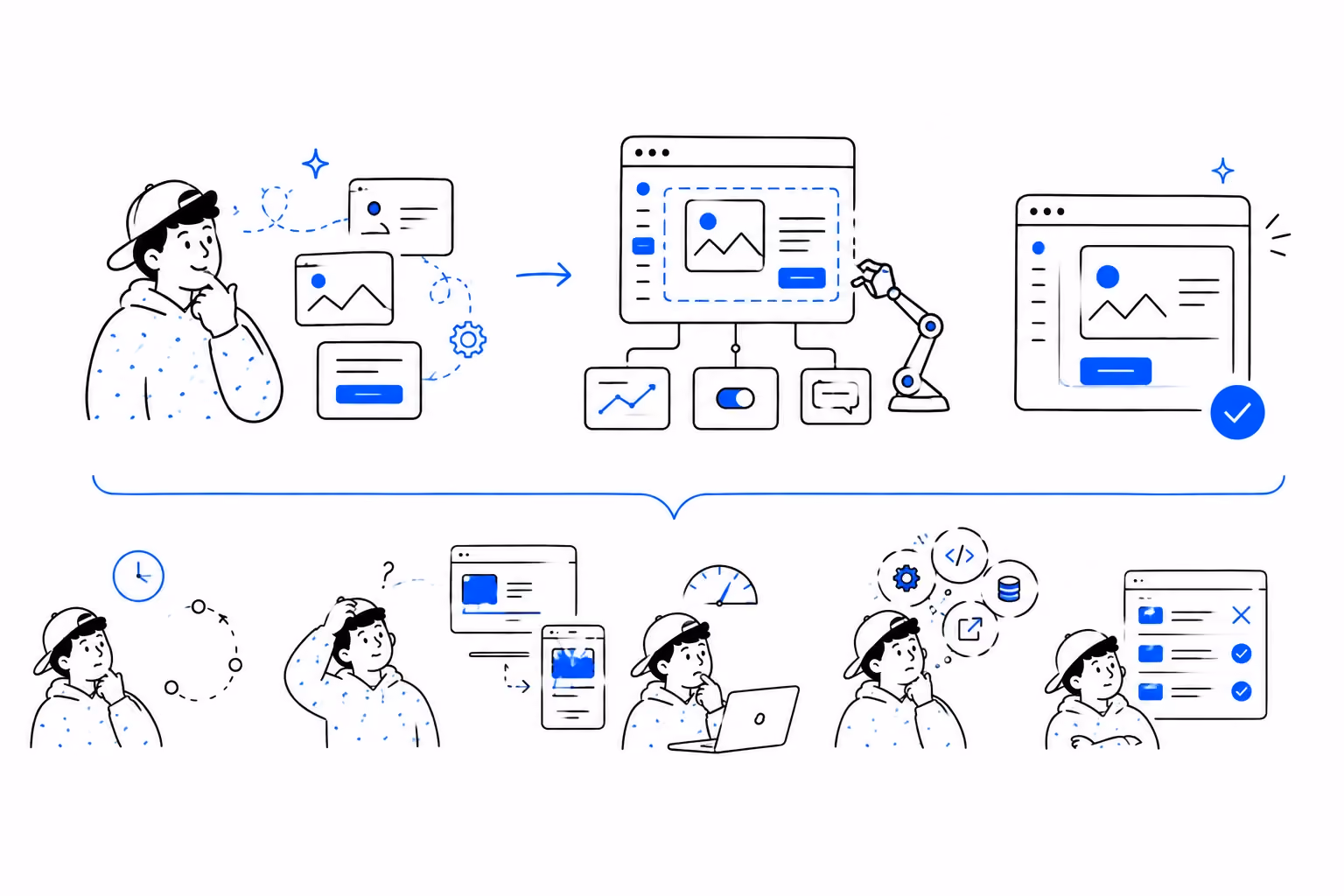 what static design shows vs vibecoded prototype