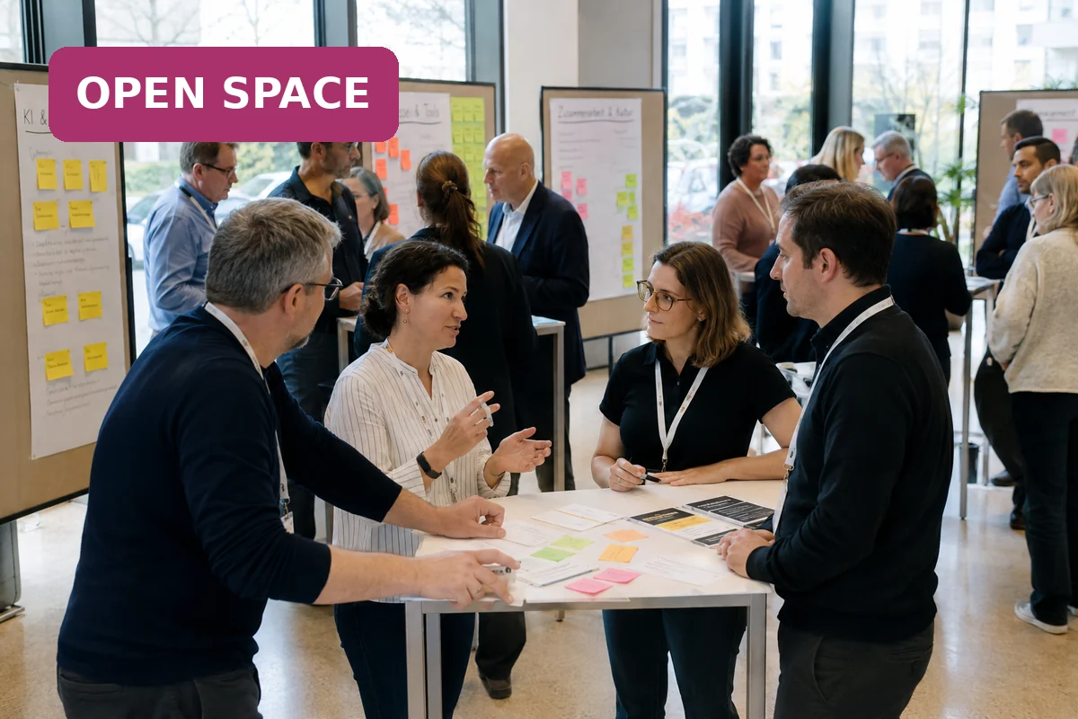 Interne Konferenz mit Open Space und Marktplatz gestalten