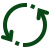 Green circular arrow icon representing refresh or reload action.