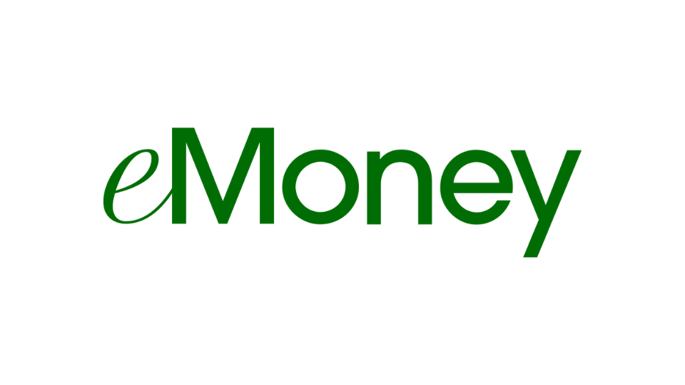 Green text logo spelling 'eMoney'.