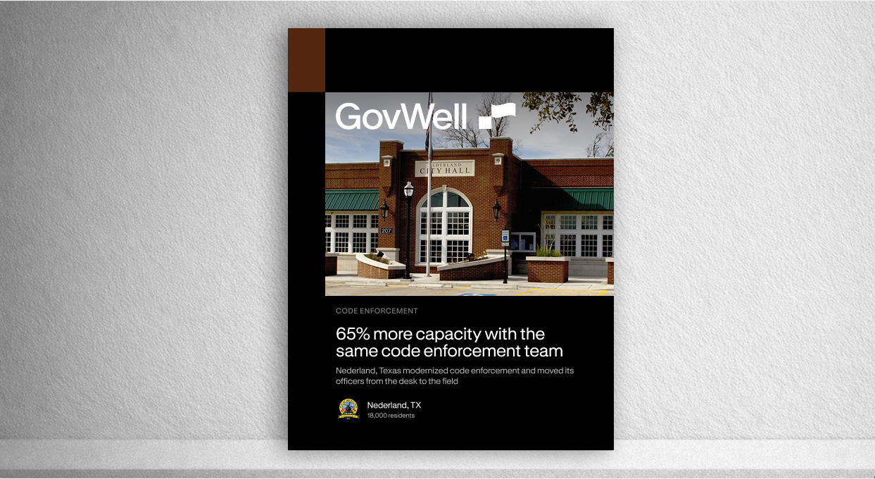 65% more capacity with the same code enforcement team