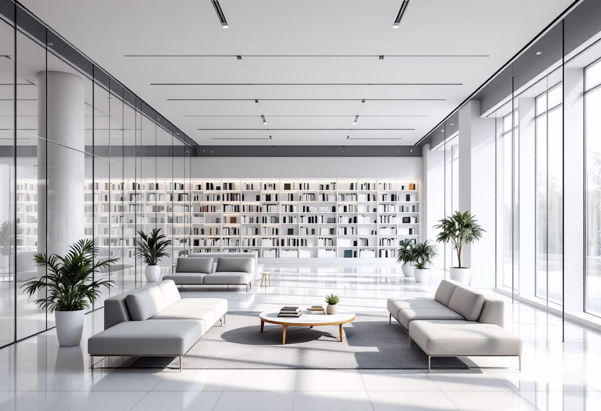 Klimatisierter Wohn- und Arbeitsbereich mit moderner Klimatechnik