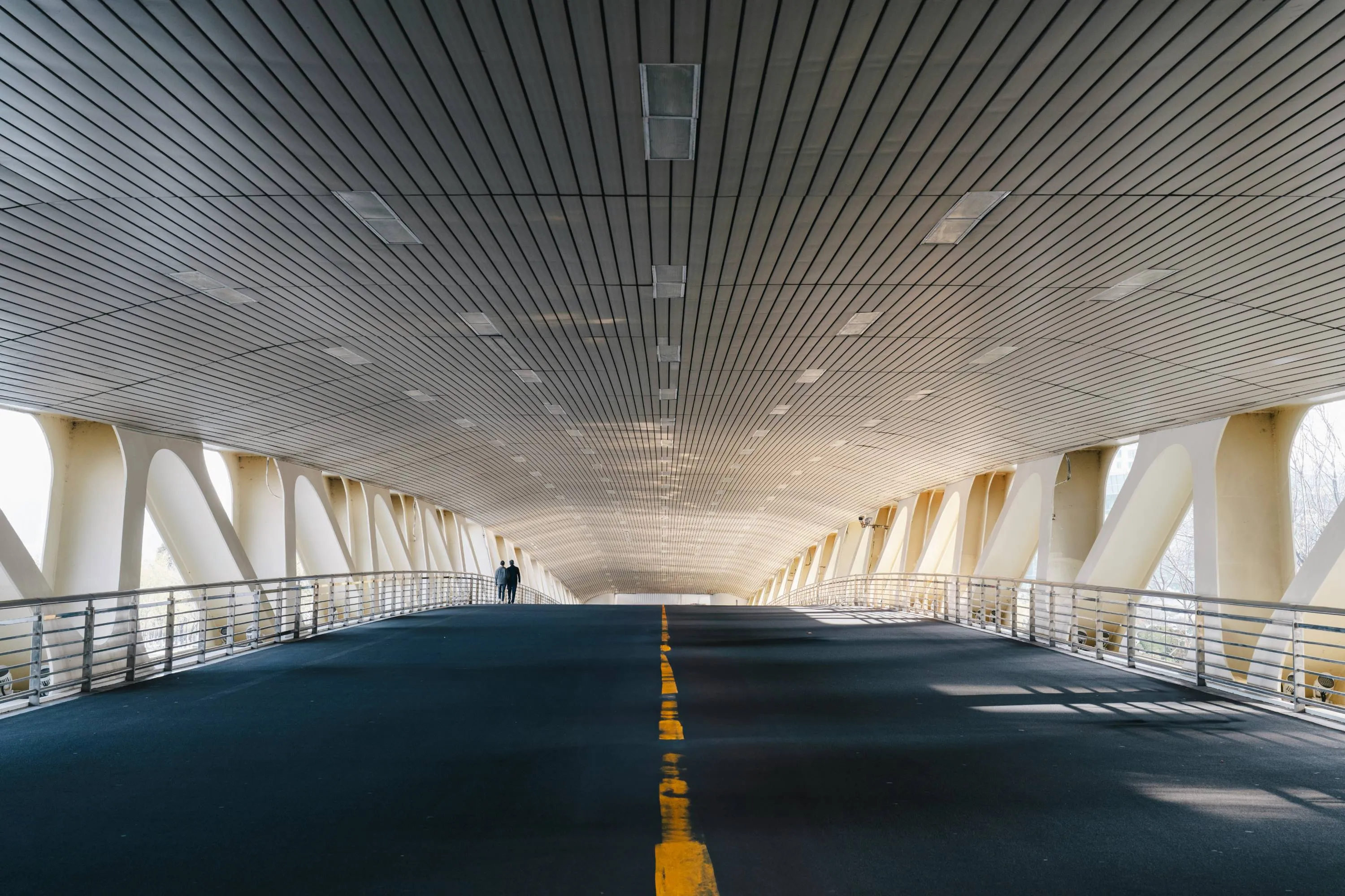 view of road on bridge