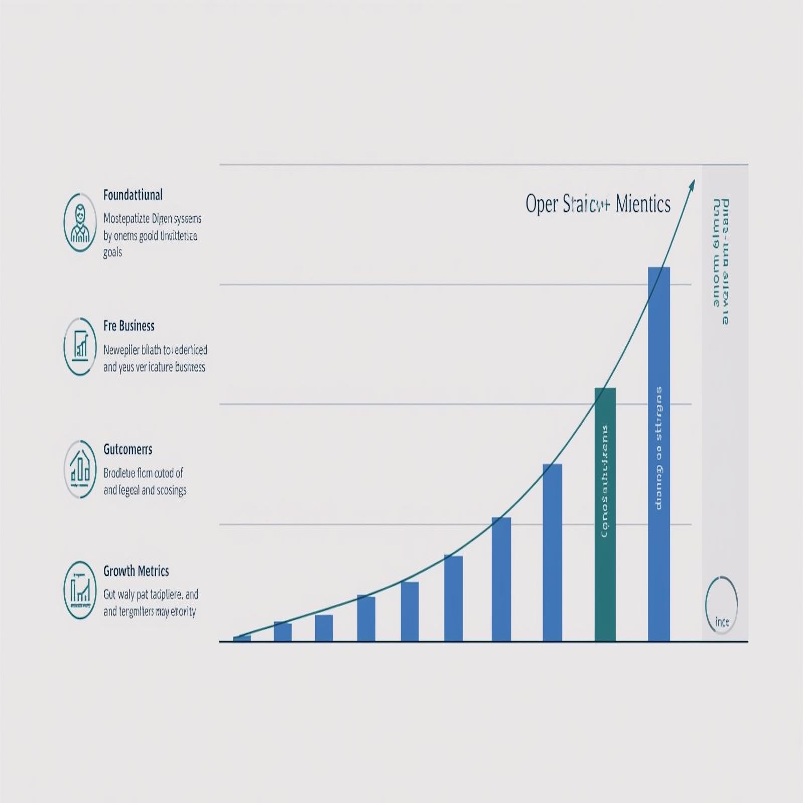Image of blue graph depicting growth