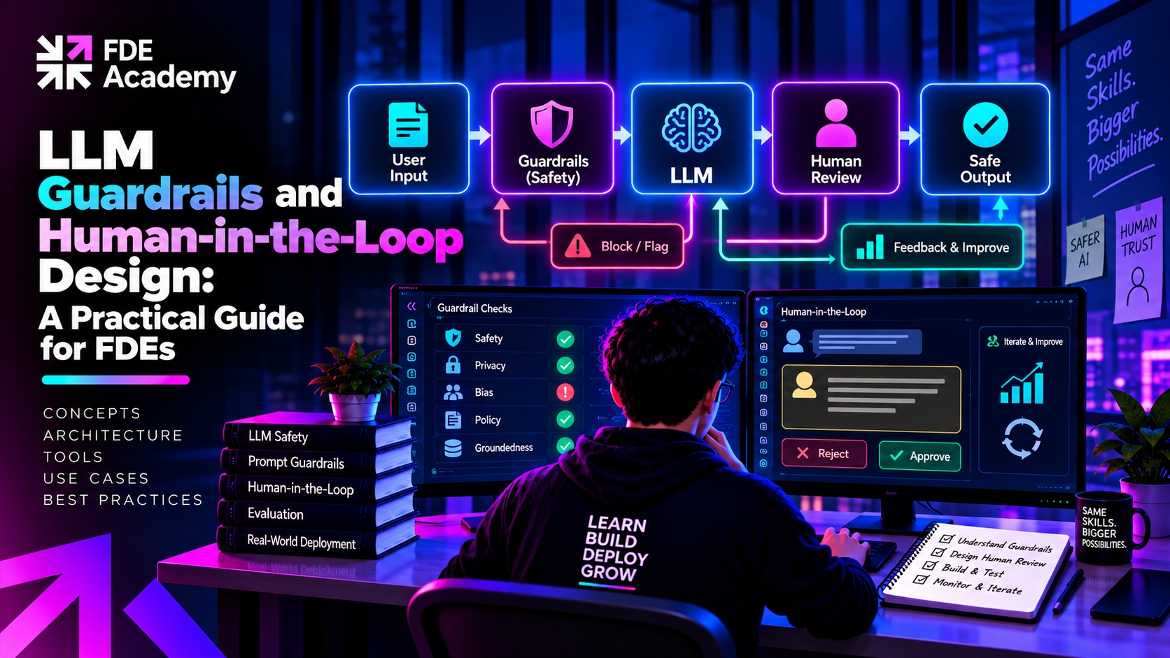 LLM Guardrails and Human-in-the-Loop Design: A Practical Guide for FDEs