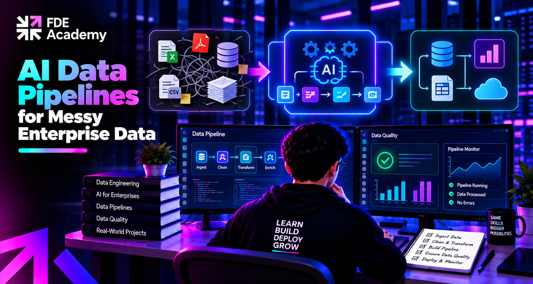 AI Data Pipelines for Messy Enterprise Data: A Practical Guide for FDEs