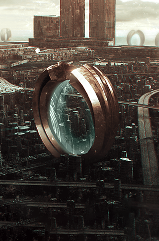 A Layrium jewel in a sci-fi fantasy context