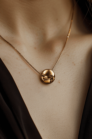 A Layrium jewel on a model