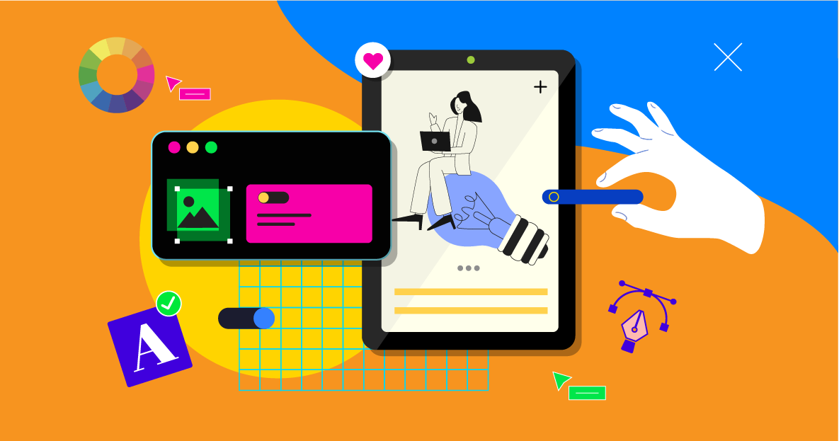 Custom iconography and illustration set