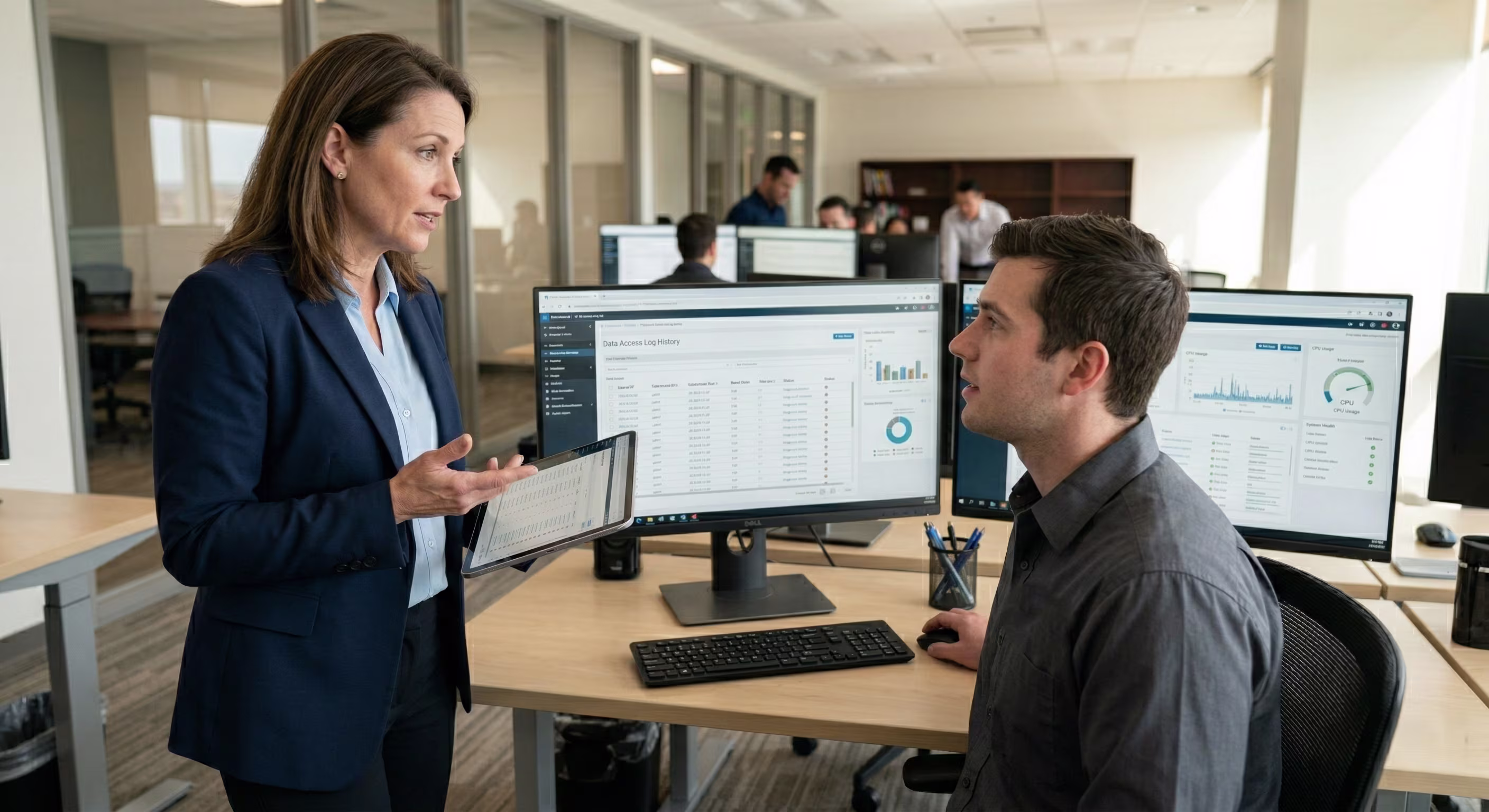 IT security audit team discussion