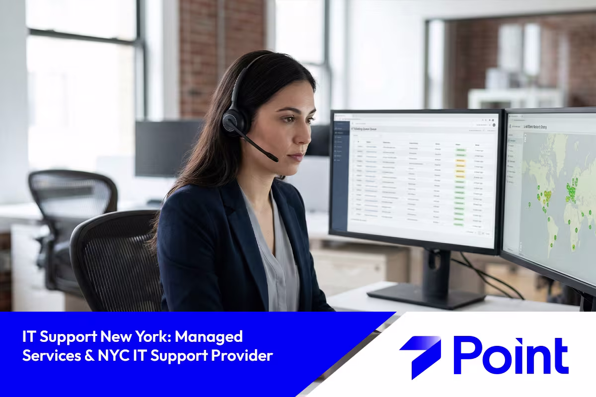 IT security agent working on his powerhouse software.