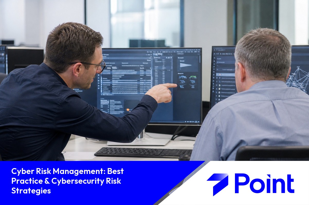 IT security agent working on his powerhouse software.