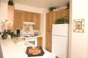 kitchen with white appliances