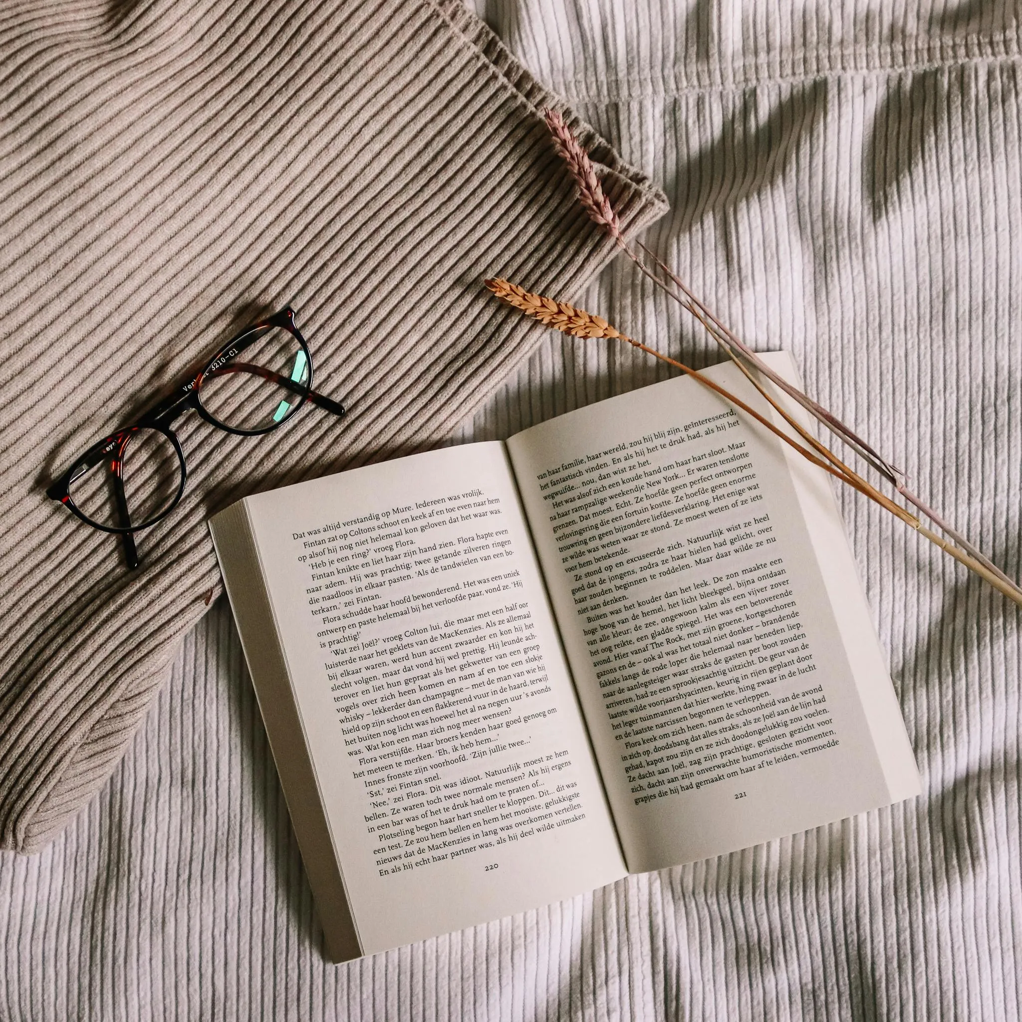 book and glasses stock image