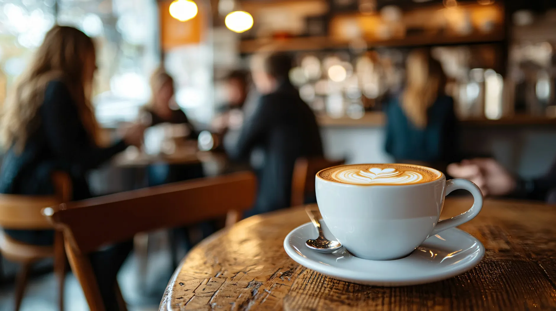 coffee on table stock image