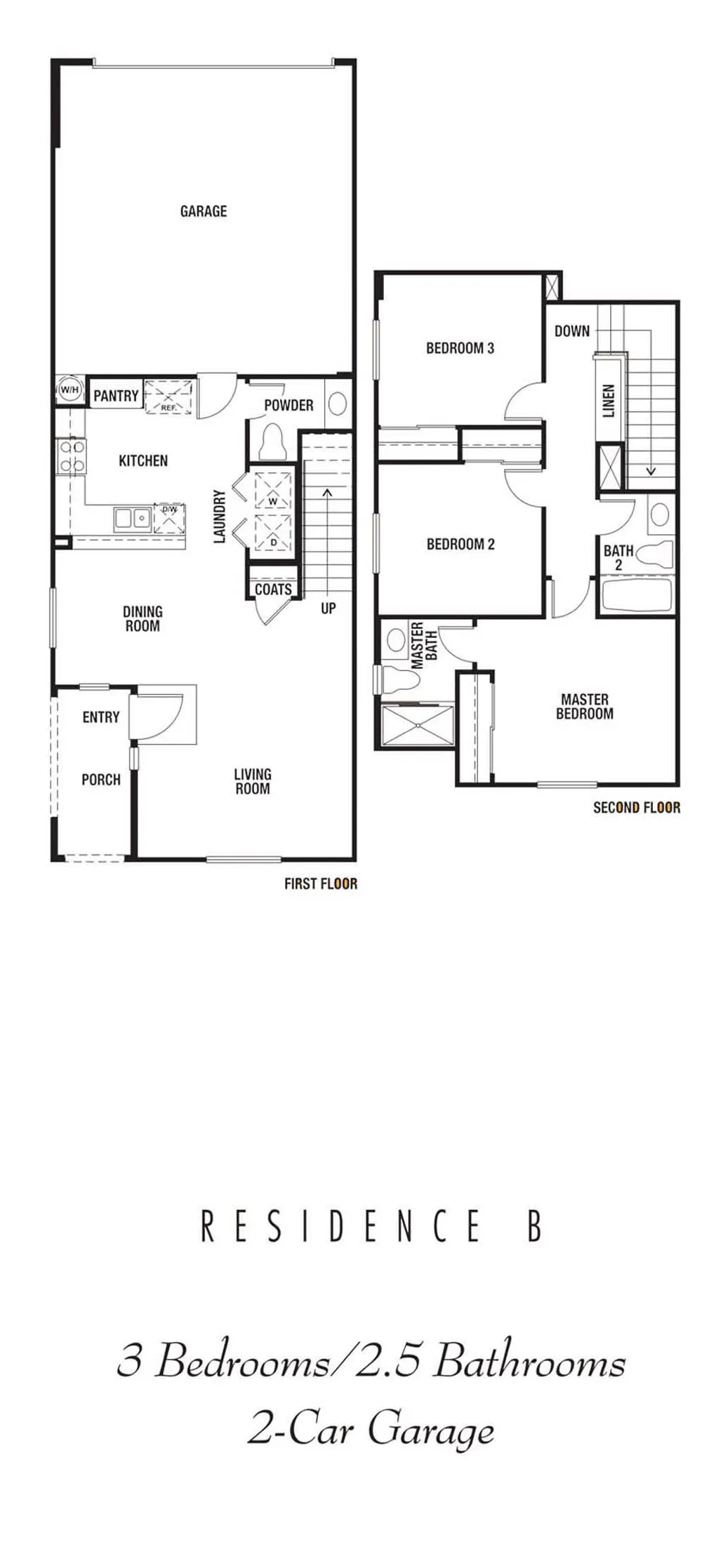 Residence B floor plan layout