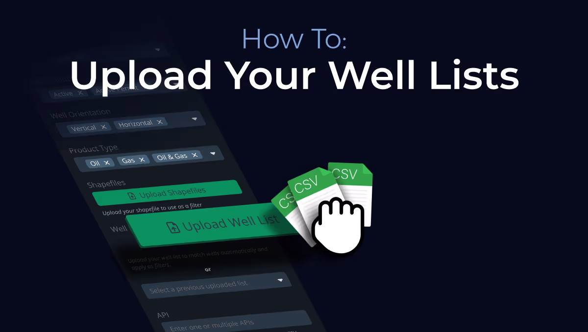 How to Upload Your Well List in Energy Domain DATA