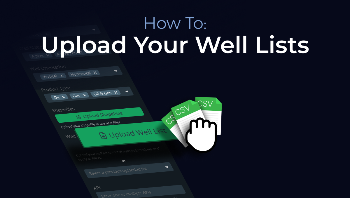 How to Upload Your Well List in Energy Domain DATA
