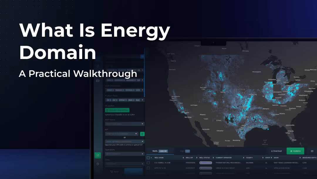 What Is Energy Domain Data? A Practical Walkthrough of How Users Actually Work in the Platform