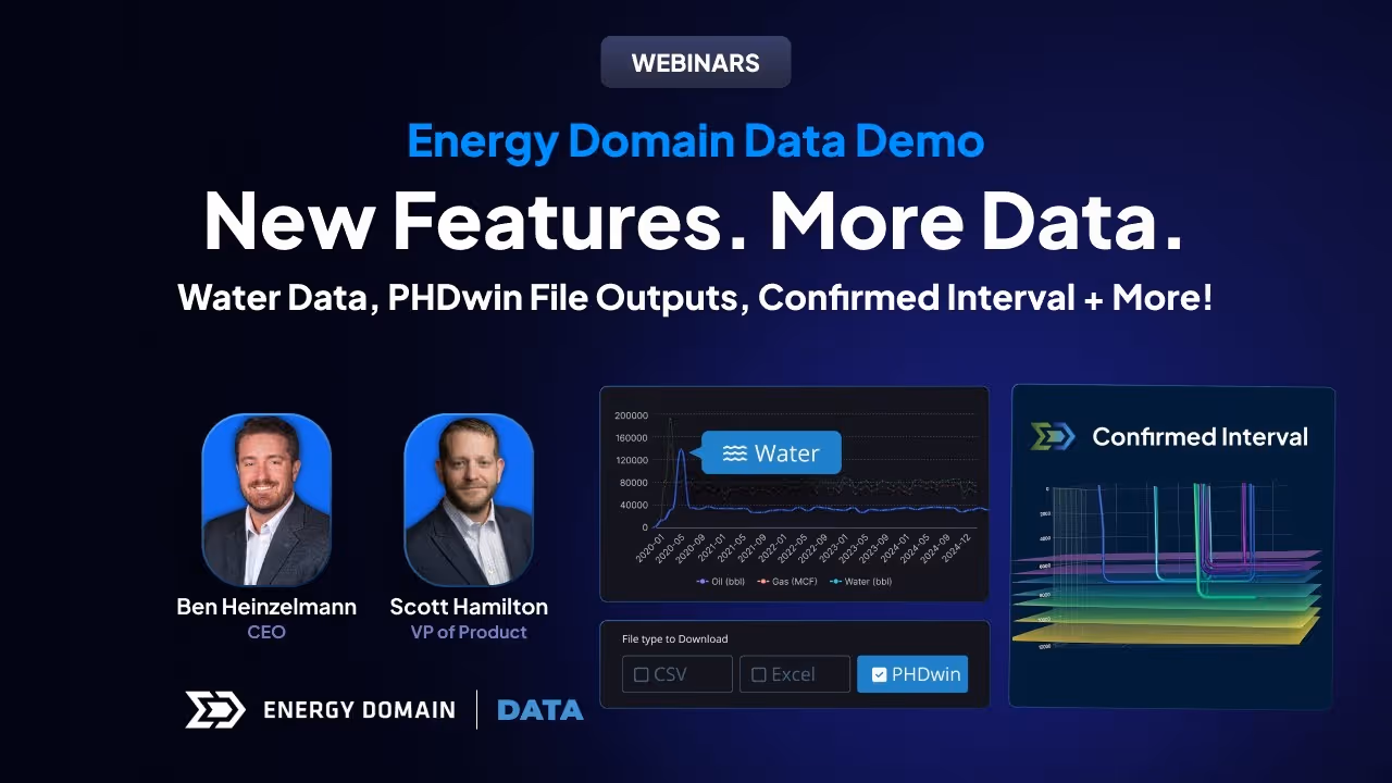 Energy Domain Data Demo: Water Data, PHDwin File Outputs, Confirmed Interval + More!