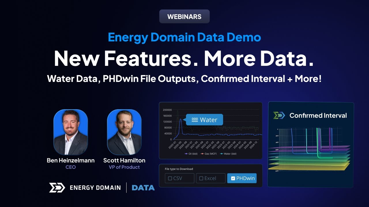 Energy Domain Data Demo: Water Data, PHDwin File Outputs, Confirmed Interval + More!