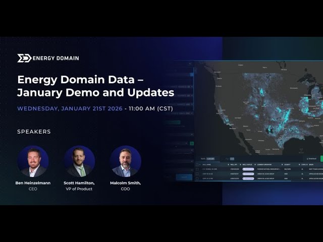  Energy Domain Data Demo – Advanced Table Customization, Map Settings, Well Spacing Metrics and more.