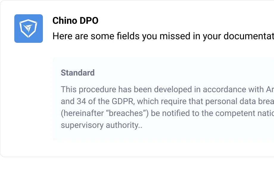 Tabs from ChecksMATE showing an answer from the legal team with a document attached