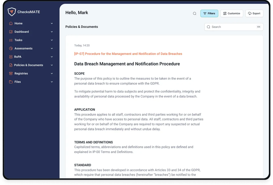 Screenshot from the ChecksMATE platform with moving cursors