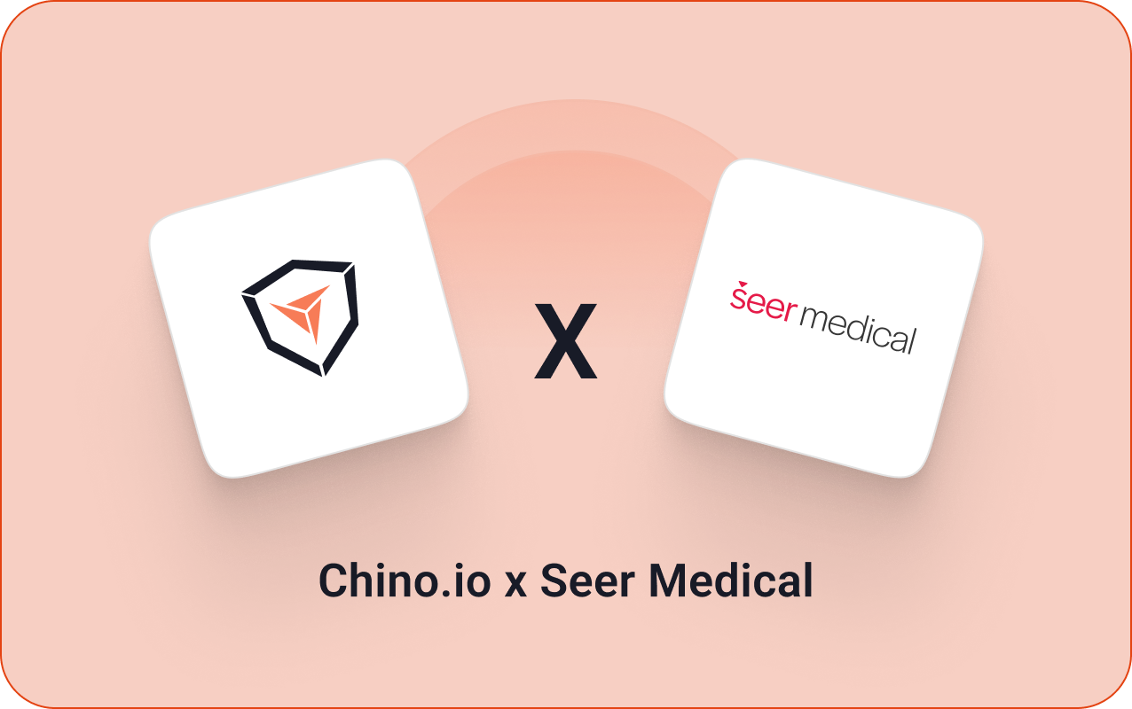 Chino.io x Seer Medical partnership logos