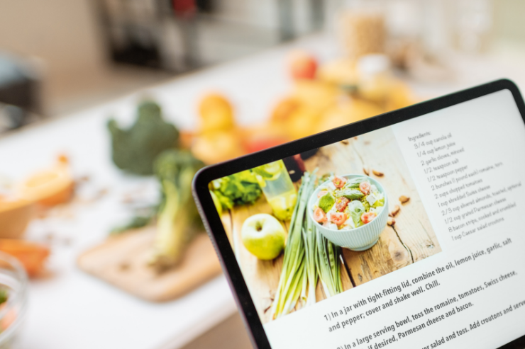 tablette programme alimentaire