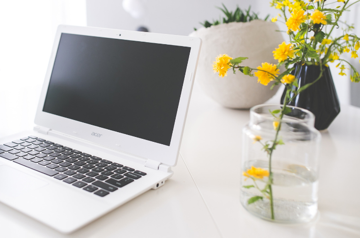 image qui représente un ordinateur pour des rendez-vous de naturopathie à distance