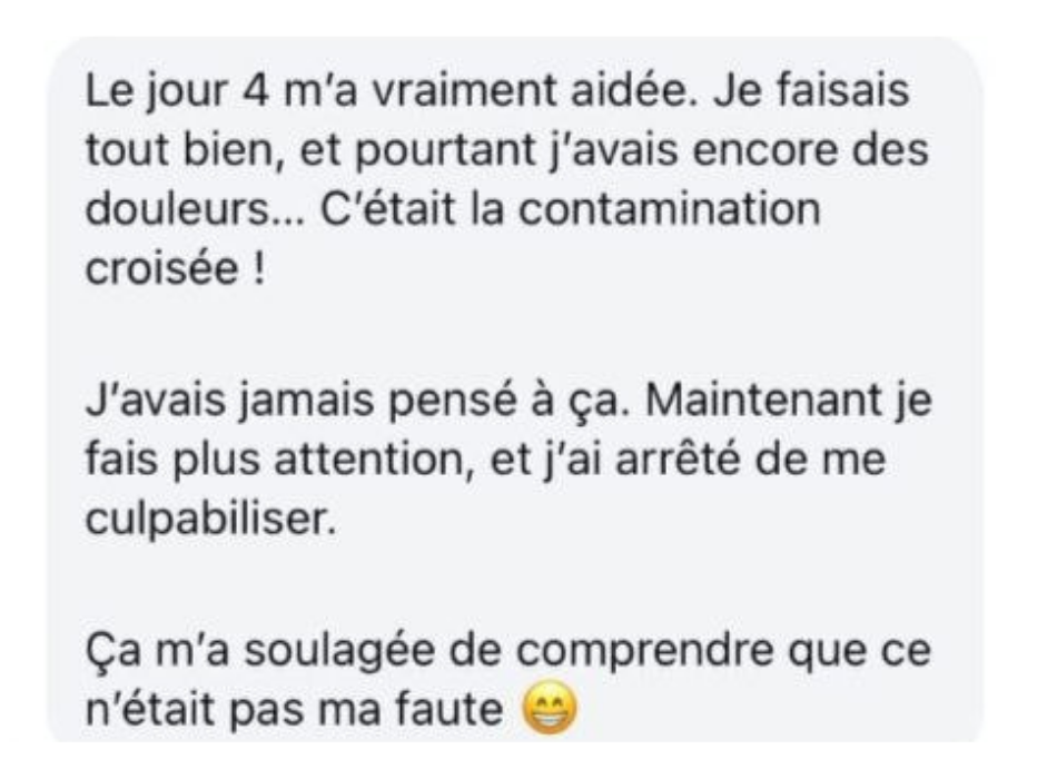 témoignage programme sans gluten