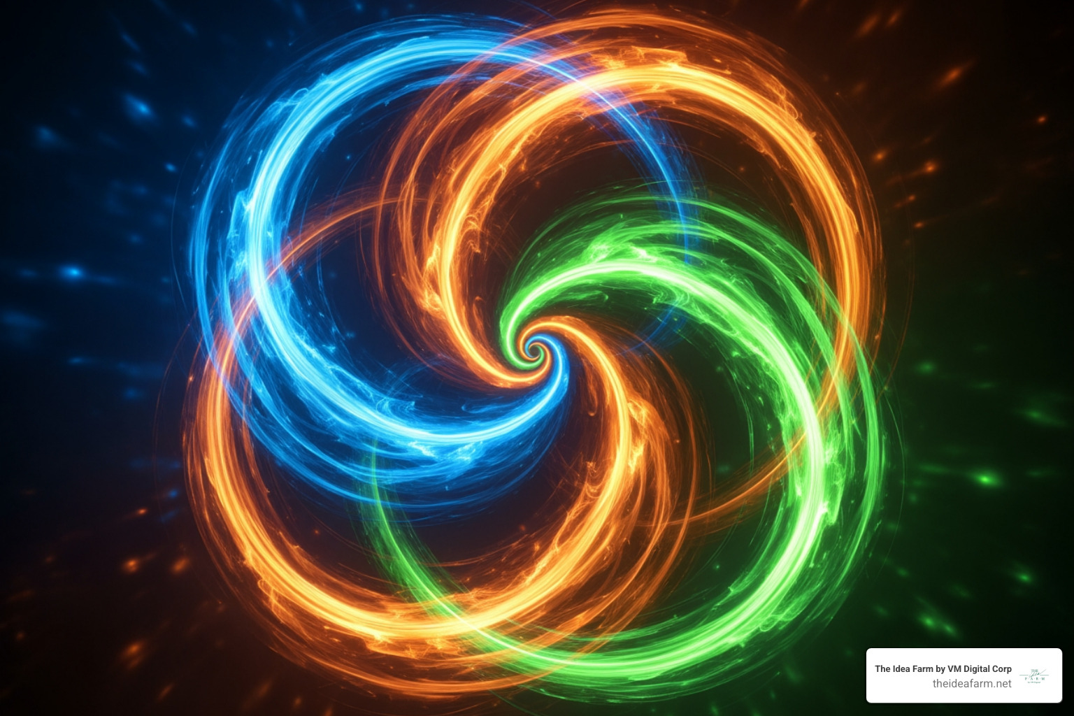 A flywheel diagram showing Inbound, Outbound, and Content marketing working together in a continuous loop - b2b marketing growth