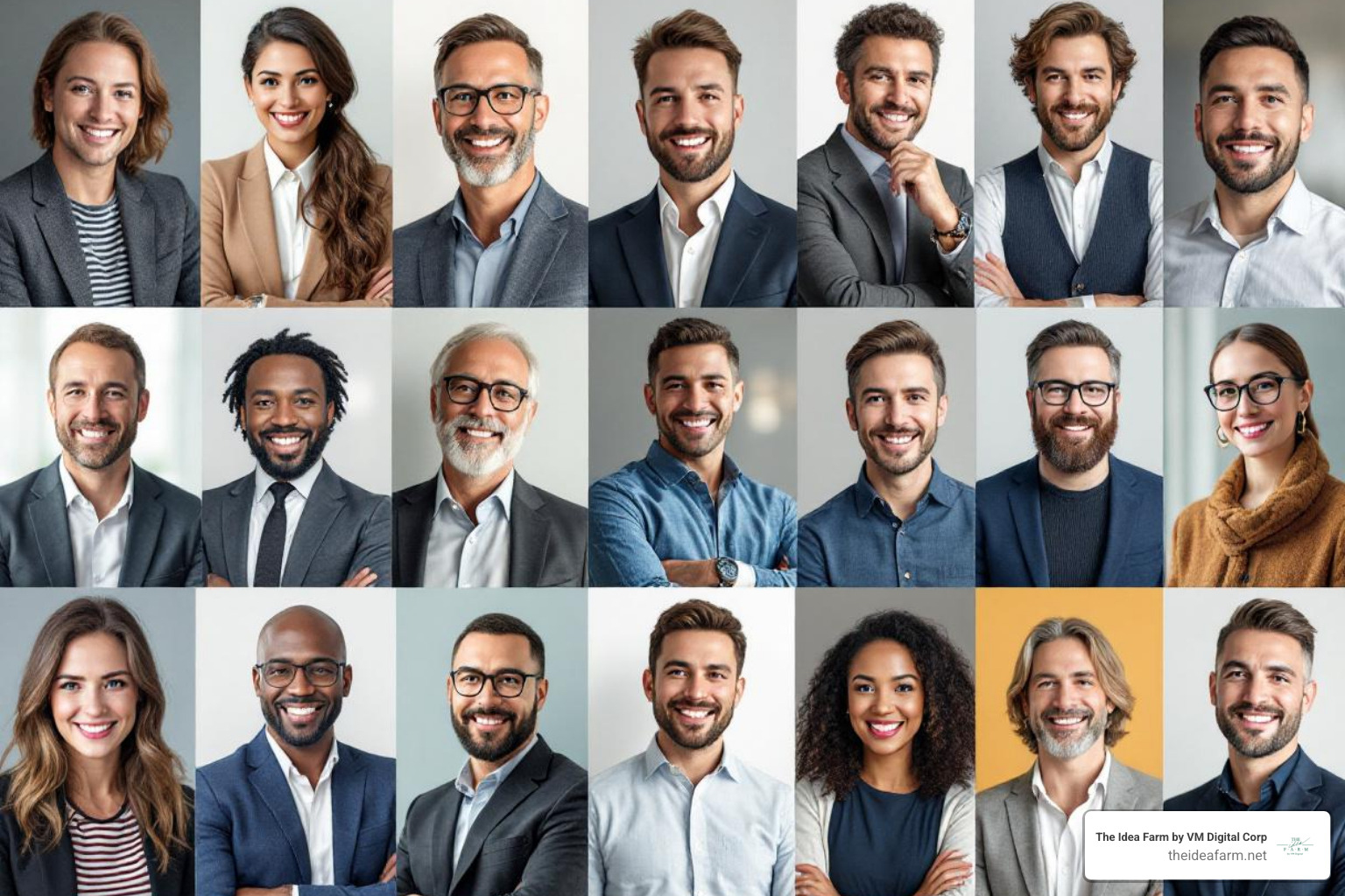 Image of a collage featuring the headshots of several diverse marketing experts - digital advertising experts Image of a collage featuring the headshots of several diverse marketing experts - digital advertising experts